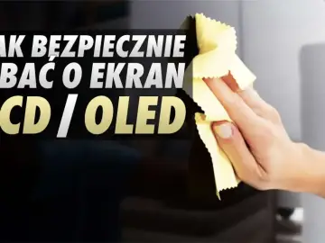 Jak bezpiecznie wyczyścić ekran telewizora LCD/OLED? Delikatna ściereczka usuwa kurz i smugi.