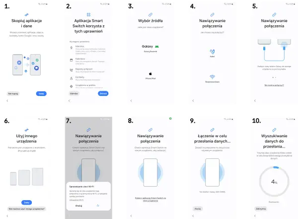 Jak przenieść dane na telefon Samsung? Smart Switch krok po kroku